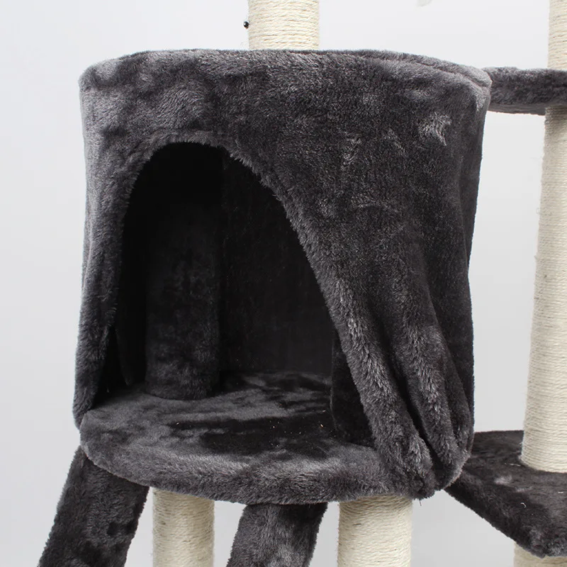2022 New cat toy tree house tower scratcher wooden large cat tree