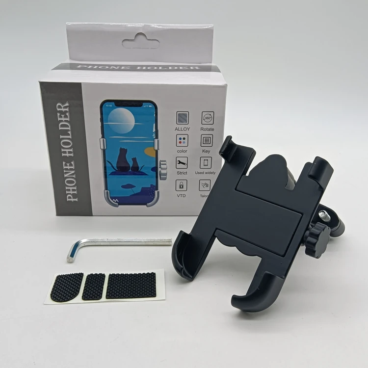 YH2255 Handlebar Rearview Mirror Bicycle Phone Mount Aluminum Bike Phone Holder Mount