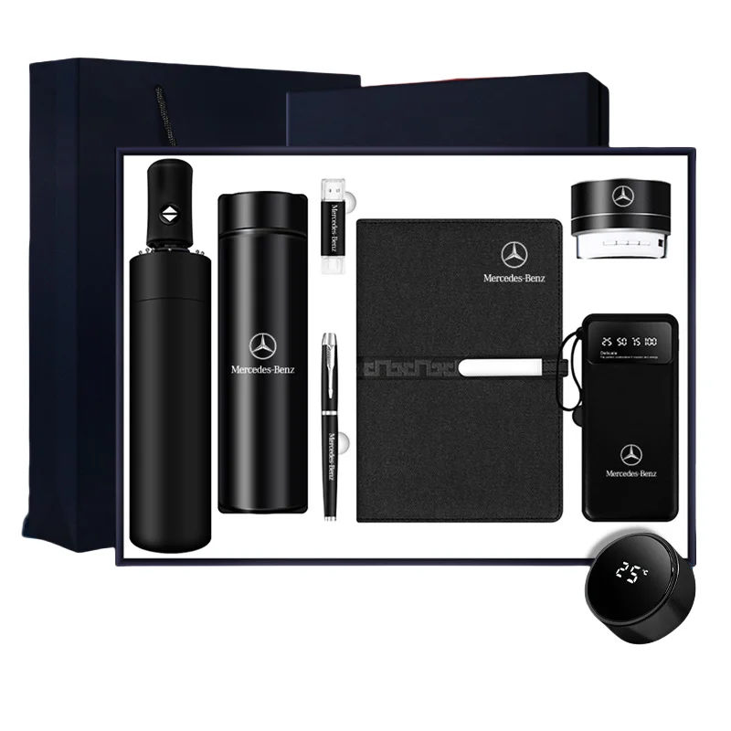 Men Gift New Product Ideas 2024 Custom Logo Business Giveaway Ideas Umbrella Notebook With Pen Gift Set For Clients