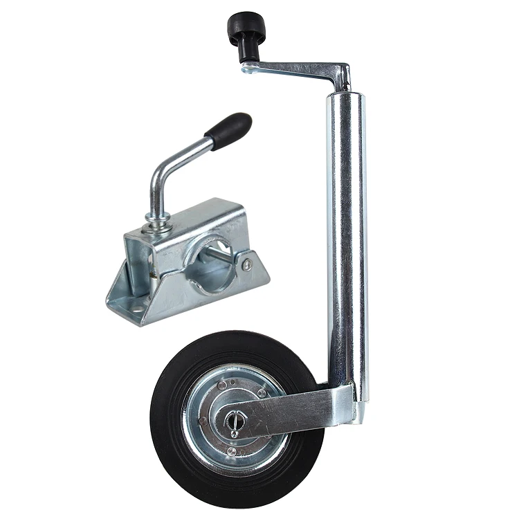 boat trailer part semi trailer parts 34mm Jockey Wheel with solid wheel160*40mm