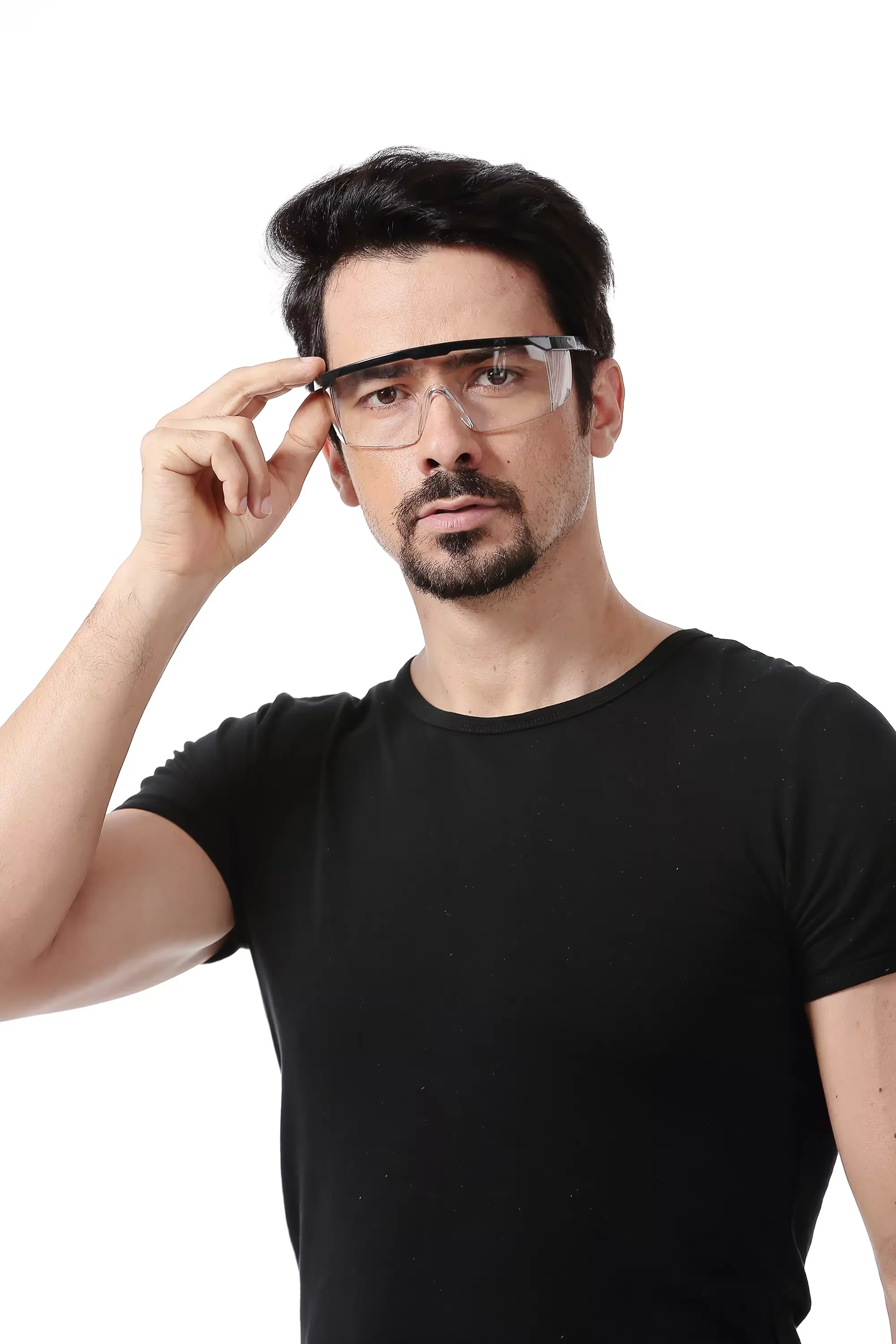 Hot sale UV400 Anti Impact And Ballistic Resistant  Safety Protective Glasses With Clear Lenses