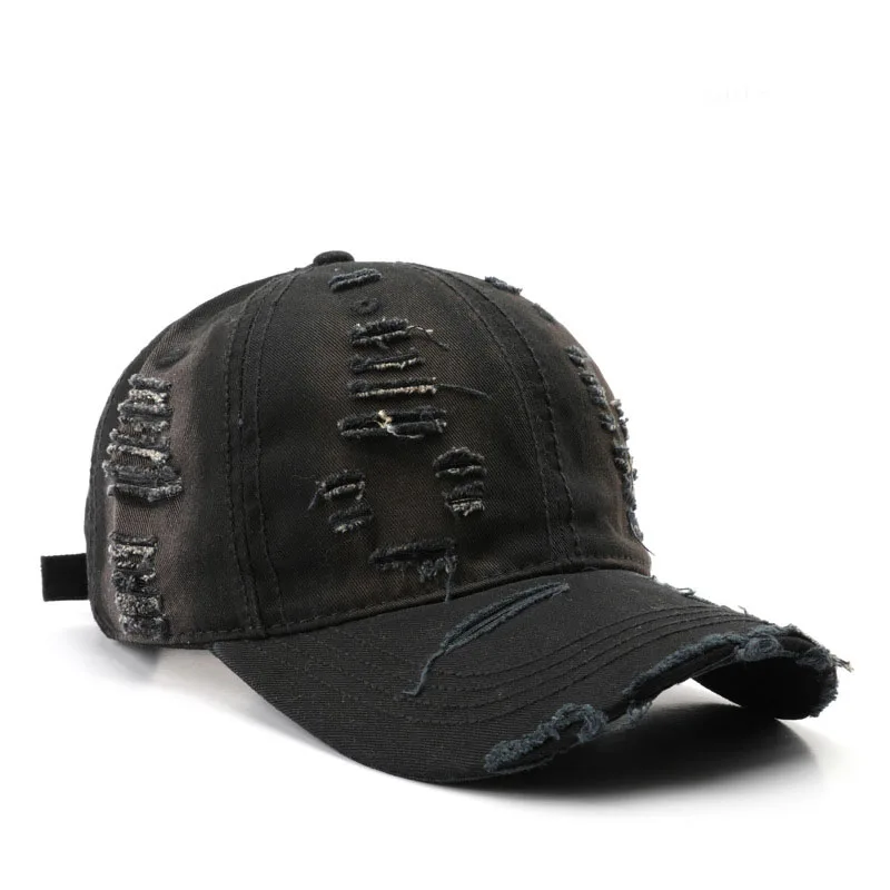 Spring Unisex Cotton Baseball Cap Solid Color Style Sunshade Sports Cap Custom Logo Men Washed Retro Style   Baseball Cap