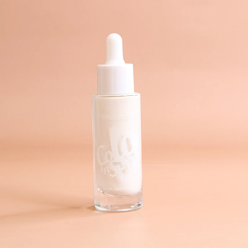 Brighten moisturizing facial makeup primer and neck makeup primer to isolate invisible pores