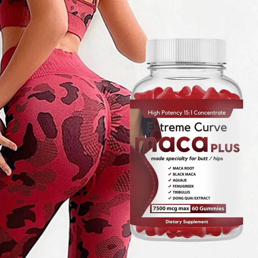 OEM Ultimate Maca BBL жевательные резинки для ягодиц чрезвычайно изогнутые корневые мака и капсулы жевательная резинка женщин большие ягодицы увеличение бедра