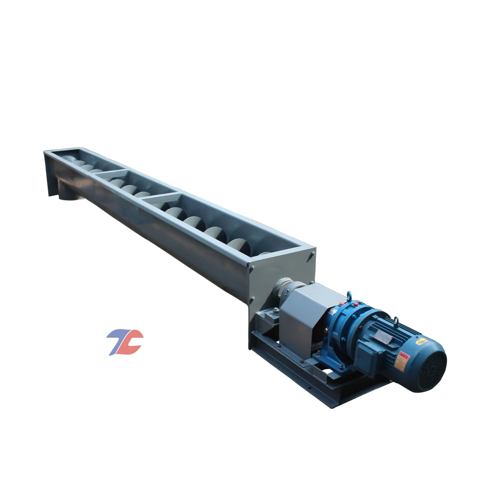 High capacity mud meters screw conveyor