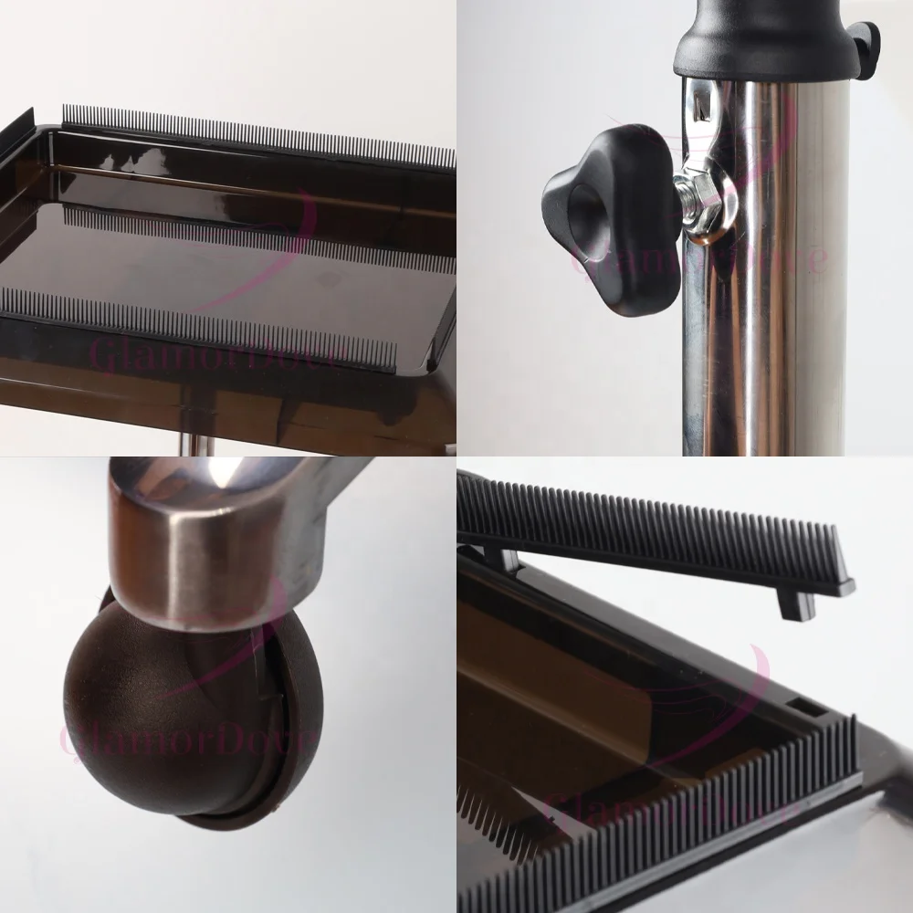 Hot Selling Mobile Salon Hair Trolley Hair Salon Trolley Cart Hair Extension Trolley Tool