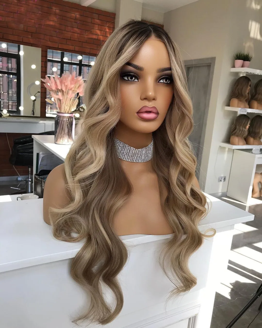 Kingdom Hot Sale 100% Europe Human Hair Platinum Highlight Glueless HD Transparent Lace Front Wigs Pre Plucked With Baby Hair