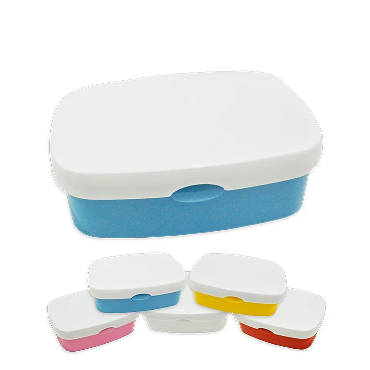 Bpa Free Sublimation Lunch Box Paste Aluminium Sheet Food Grade Plastic Lunch Box 2 Colours Available