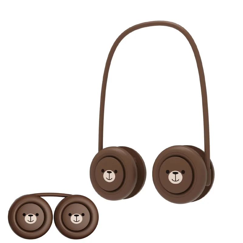 2023 New lazy hanging neck fan usb mobile portable unemployed outdoor storage hanging neck fan