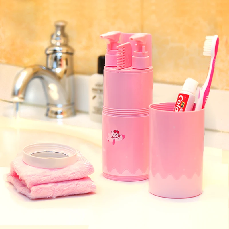 Travel Wash Set Travel Plastic Toothbrush and Toothpaste Case Portable Plastic Toothbrush Box