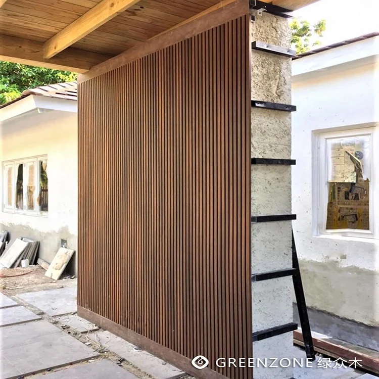New Product Promotion Iso Outdoor Wpc Wood Plastic Wall Cladding Facade