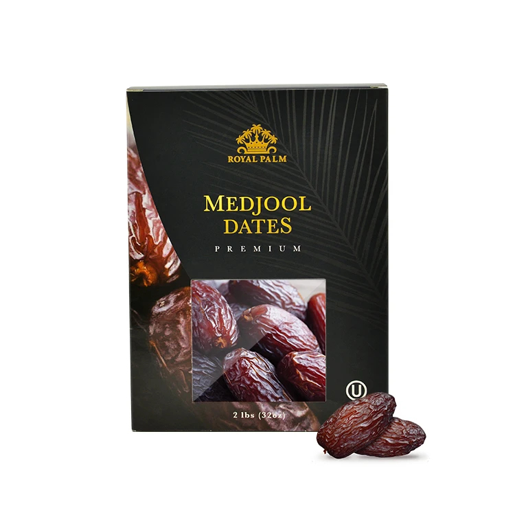 Wholesale Rectangle Dates Fruit Packing Shipping Box Custom Printed Paper Packaging Gift Dates Box