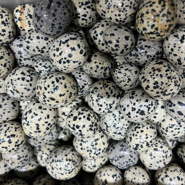 Crystal Stone Polished Healing Tumbled Stone Dalmatian Jasper Crystal Gravel Chips Stone For Decoration