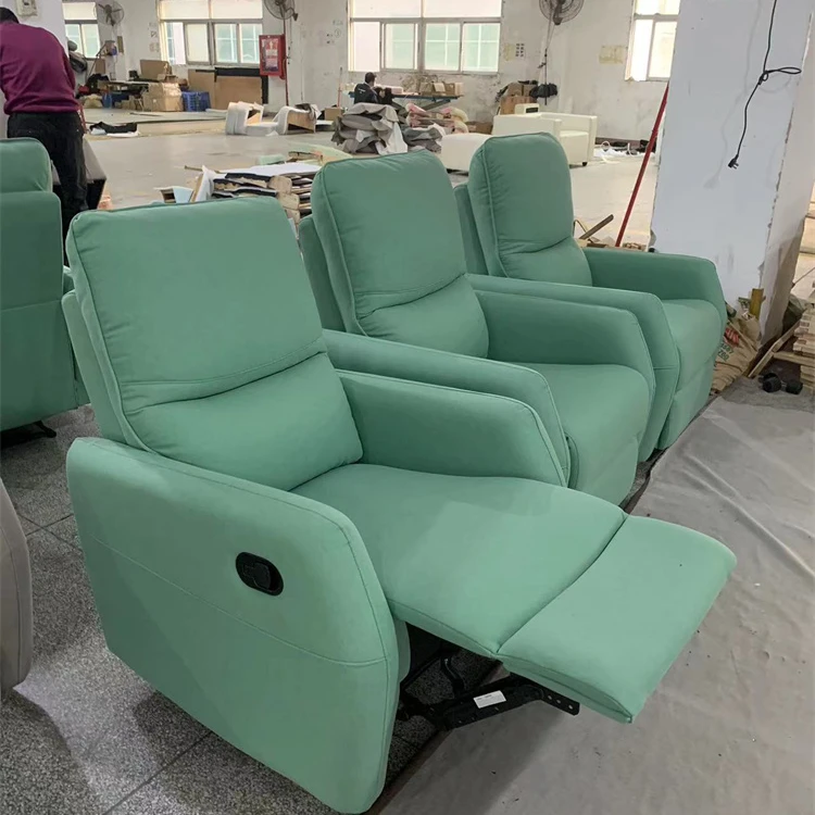 2023 Big Promotion lounge  small single fabric manual comfortable ergonomic living room furniture recliner sofa chair for sale