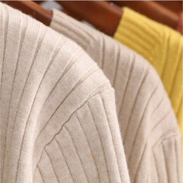  Женский свитер кардиган с V-образным вырезом вязаный Топ