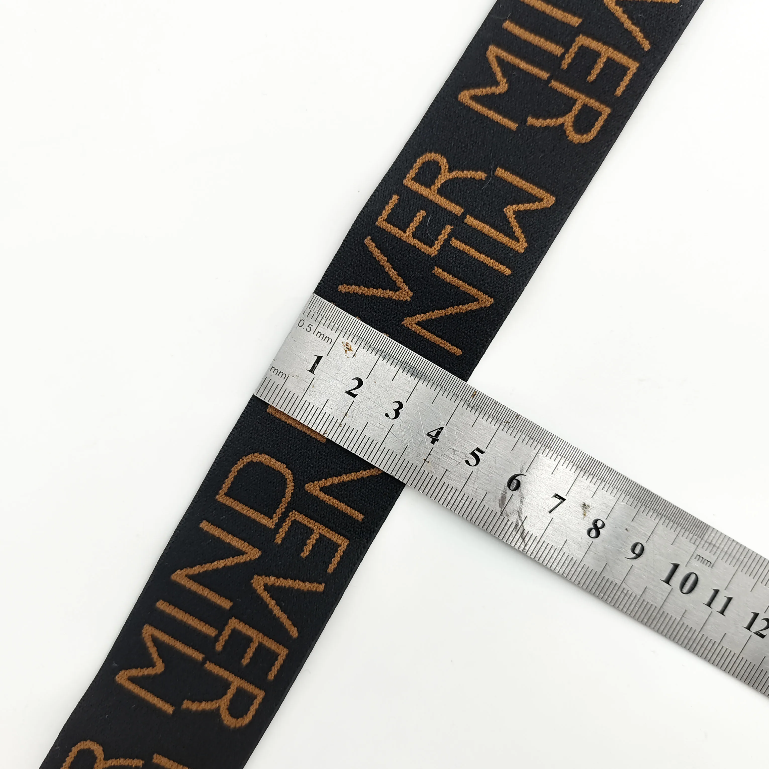 Free sample manufacturer custom slip woven micro low waist elastic embroidery band