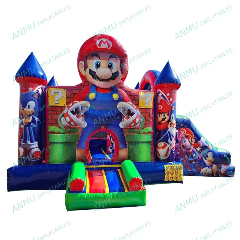 Customized mario bros bouncy jumper bounce bouncer house for sale