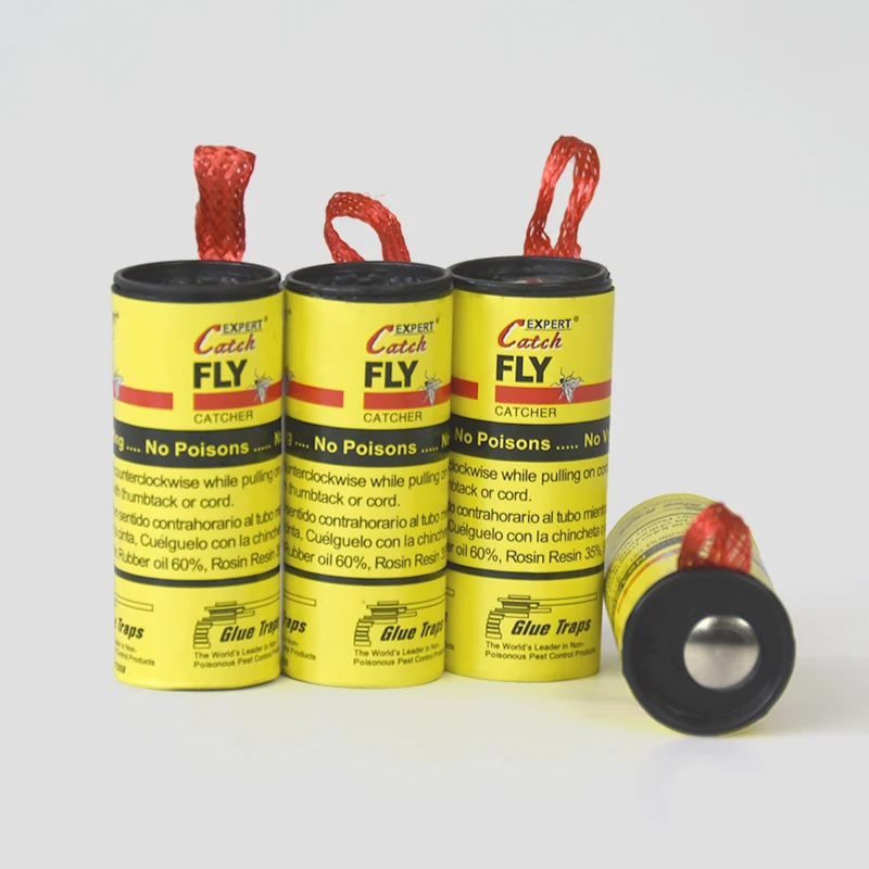 Wholesale 4pcs Premium Sticky Hanging Fly Trap for Mosquitoes Bugs Indoor/Outdoor Pest Control Glue Trap