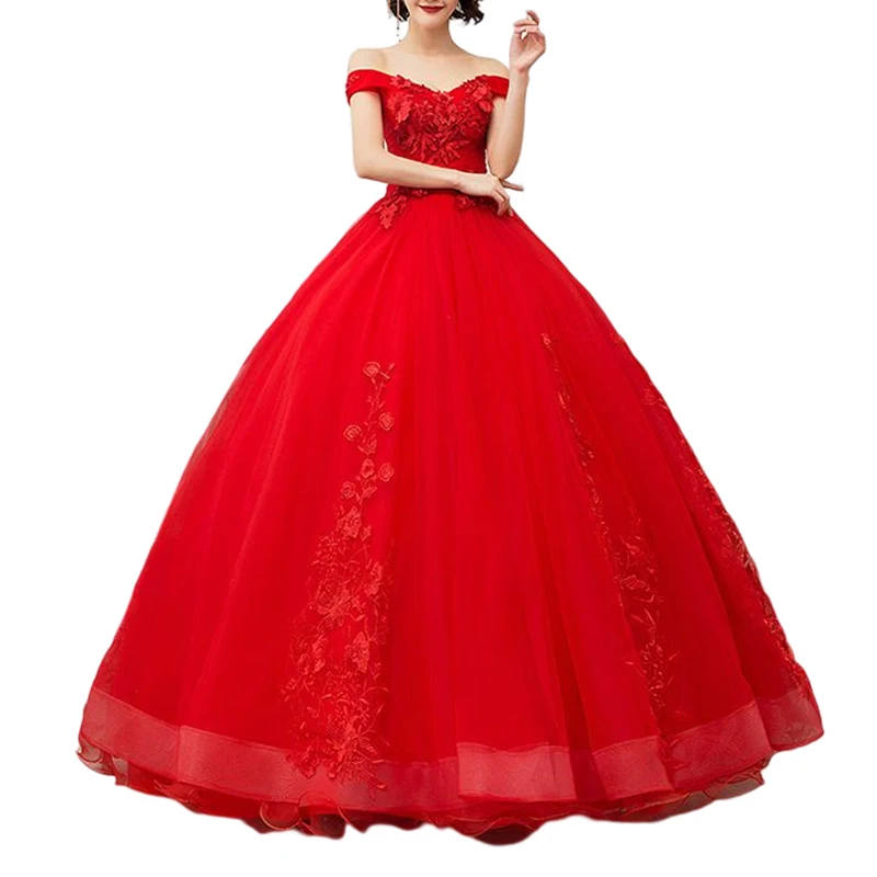 Prom Sweet 15 Dresses Ball Gowns Evening Quinceanera Dresses Elegant Embroidery Off Shoulder Party Lace Pink OEM Service Satin