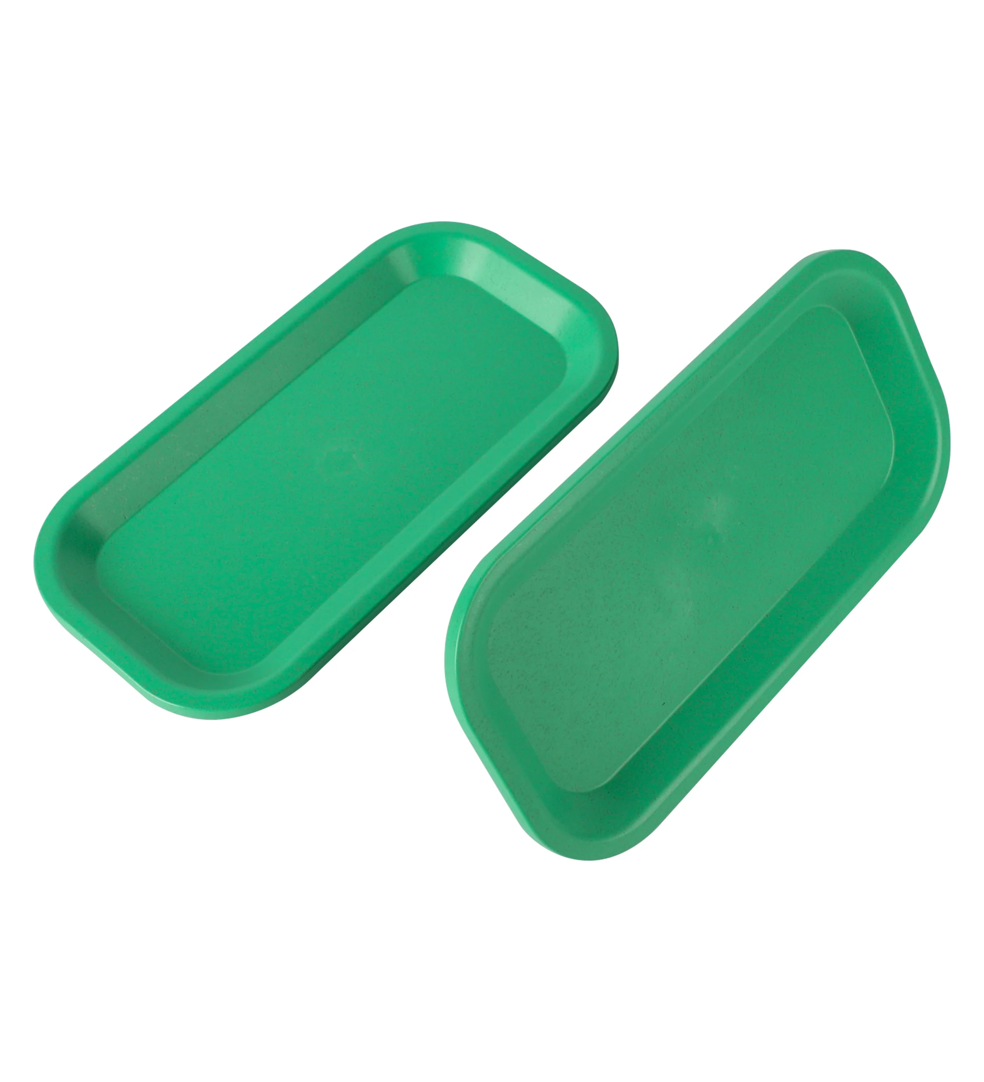 UKETA hot selling rectangle recycled plastic PLA Eco-friendly smoking accessories custom tray BIO biodegradable  rolling tray