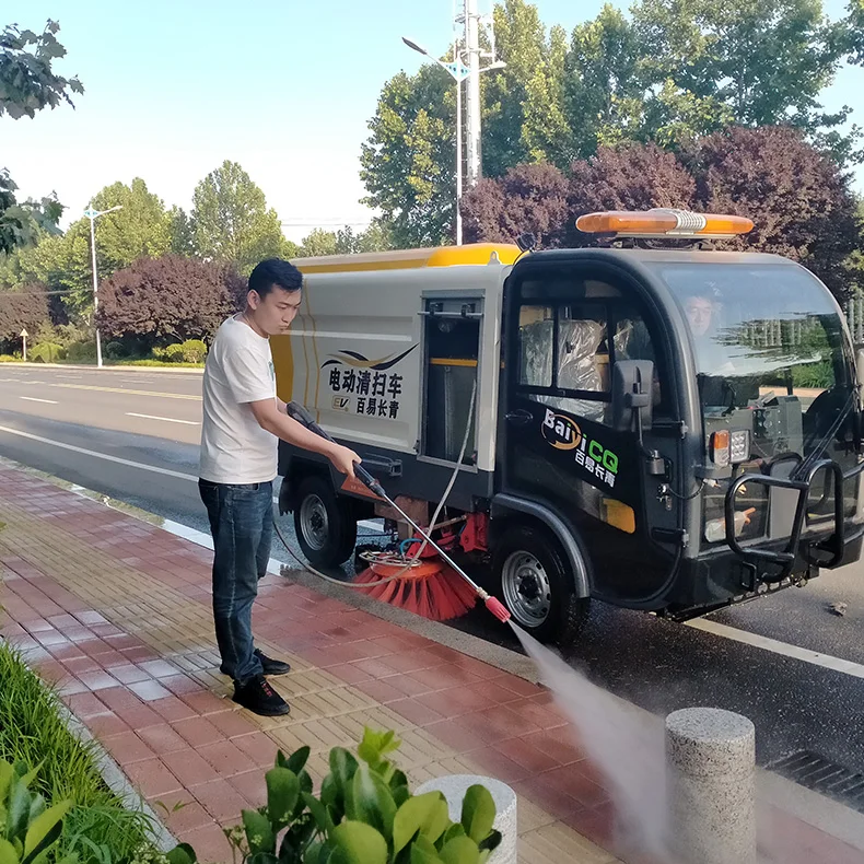 BY-T50 4x2 подметально-уборочную дорожную машину Тележка сделано в Китае вакуумная подметально транспортного