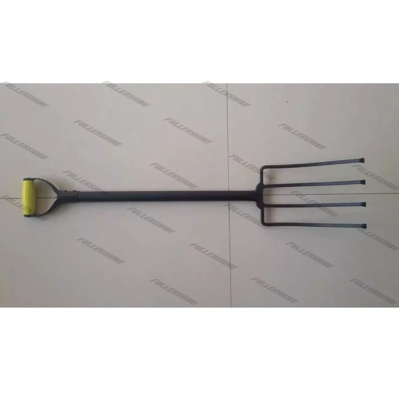 Фабричная кованая стальная фермерская вилка с четырьмя зубцами