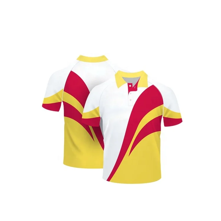 beautiful customize sublimation polo shirts customized logo for Retail Shop