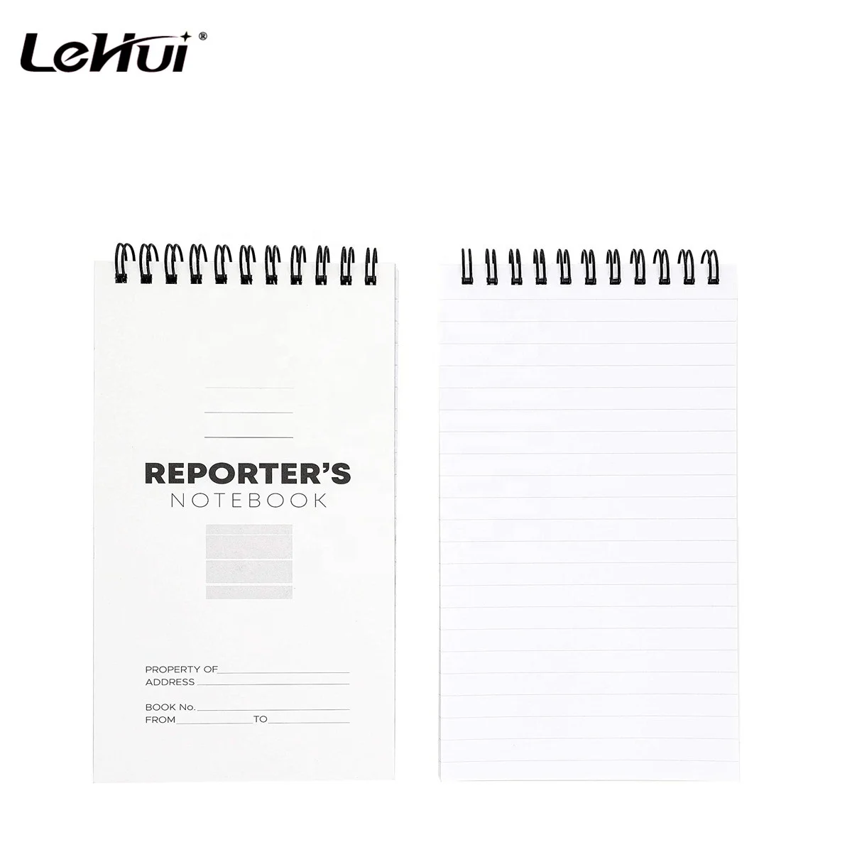 Make Your Own Design 12 Pack 8 x 4 Inch 140 Pages Book Pocket Spiral Memo Pad Notebook Journal