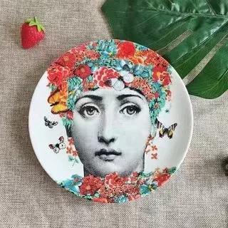 
8 Inch Plates Home Decoration Christmas Gift Decorative Wall Hanging Dishes Nordic Sitting Plate On Wall Picture 