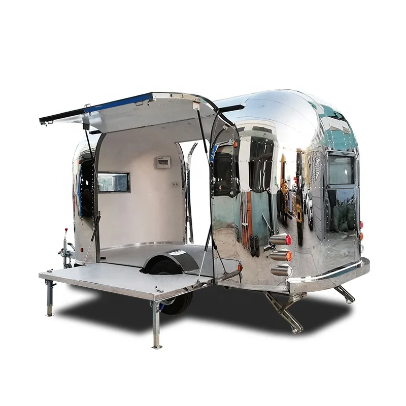UKUNG personalized customization food trailer Charcoal barbecue trailer with smoke machine shawarma machine sugar cane juicer