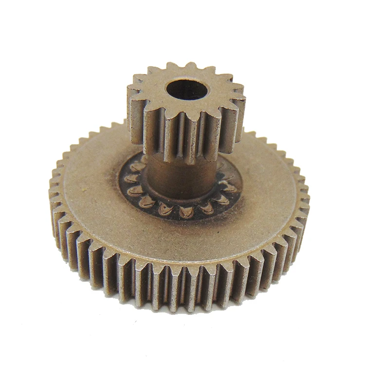 China manufacturer anti-riot tooth wheel spur double metal gear