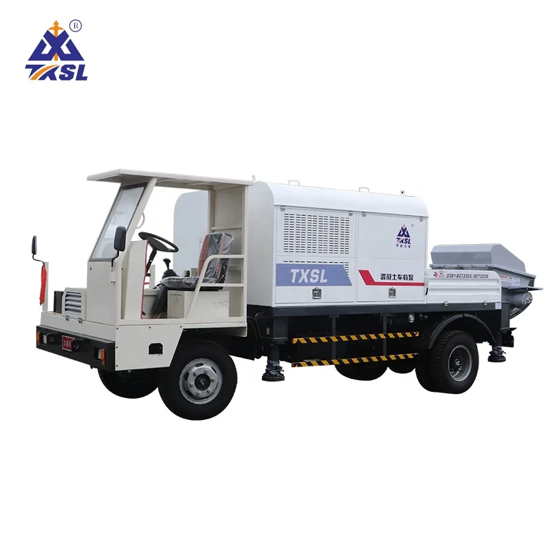 High Power Adjustable Screw Conveying Device Automatic Feeding System Truck Mounted Shotcrete Machine
