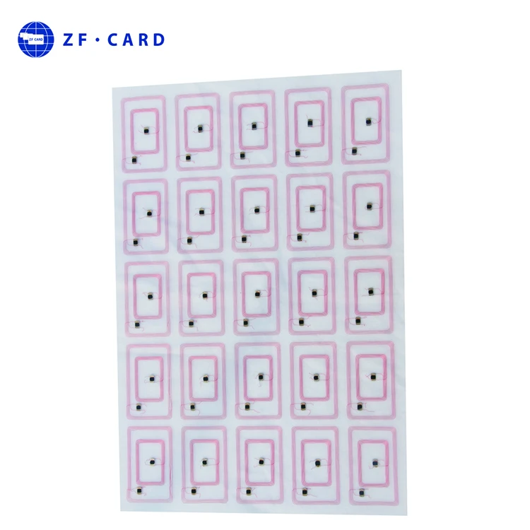 Фабрика RFID карты инкрустация Индивидуальный размер ПВХ инкрустационный лист поставщик