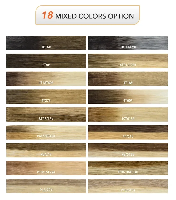 Hot sell in israel hair extension most popular virgin customized colour invisible feather hair extensions weft human