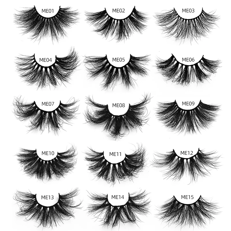 Lashes3d Wholesale Vendor 25mm Eyelashes 3d Mink Eyelash With Eyelash Box Packaging