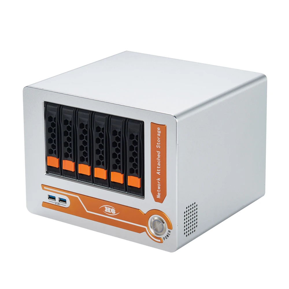 Live new products 6Bay NAS case case enclosure storage hard disk server case