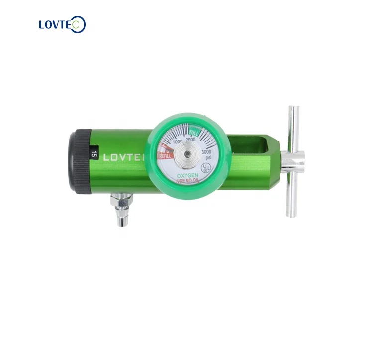 Lovtec DANYANG AIRTECH USA USE  ATTJ-1 Read To Stock Click style Oxygen Regulator CGA870 adjustable cylinder regulator