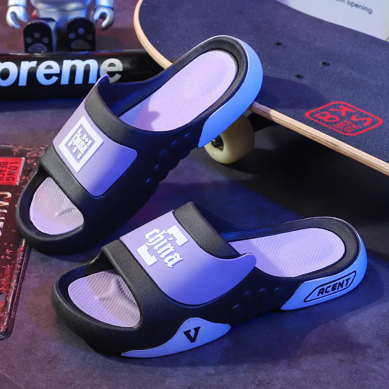 2024 New XuYe New Hot Sale PVC Shoes men Soft Massage Bottom Home Men Outdoor sport Slides Slippers For men