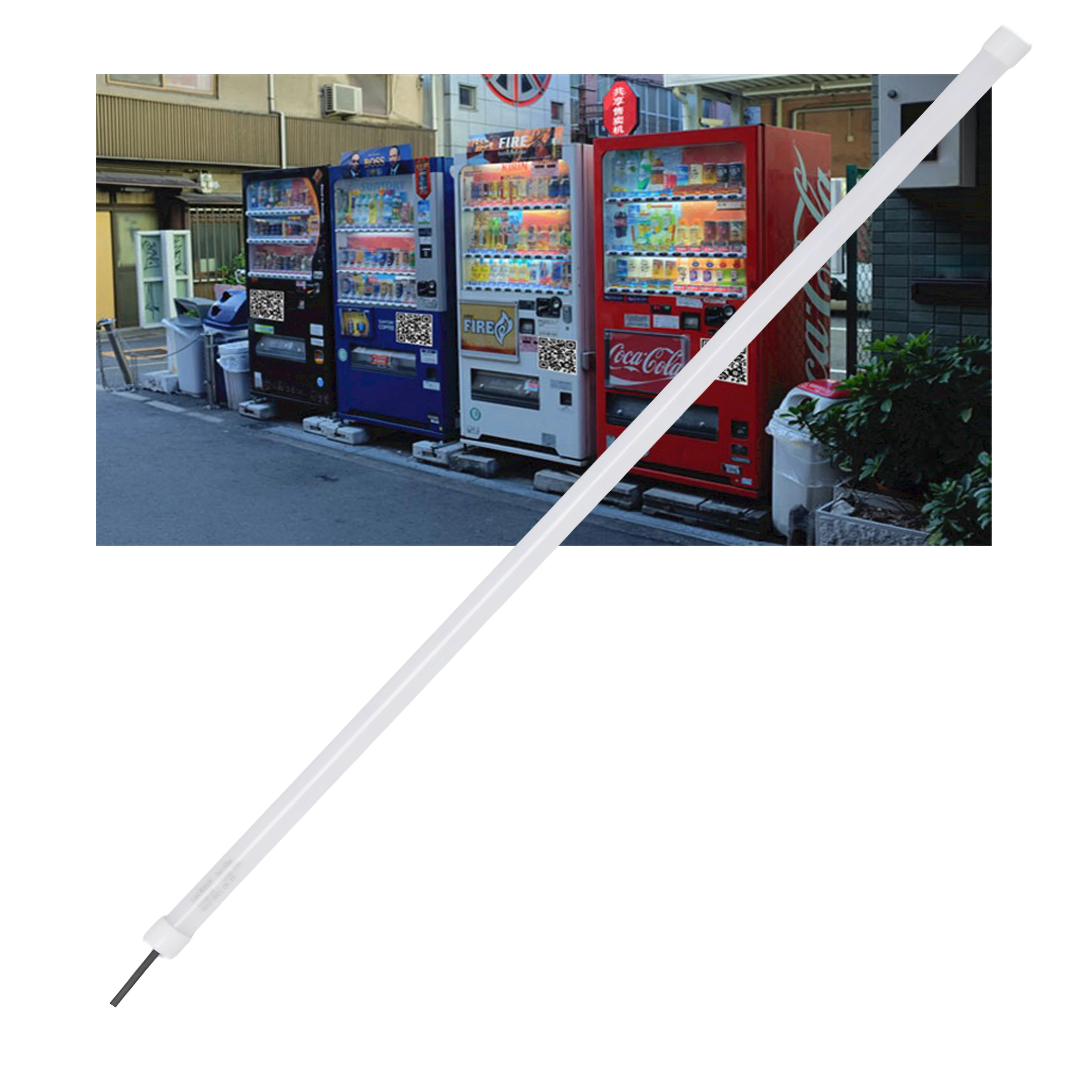 T4 Vending Machine Tube Light Refrigerated Cabinet LED Tube IP65 Waterproof Freezer Light