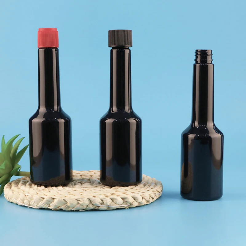 wholesale Long Neck fuel additives bottles Unique Design PET 120ml 4 oz Empty Car Engine Oil Plastic Bottle For Motor Oil