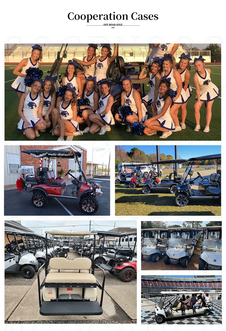 Chinese Cheap Cengo NL-JZ4+2.G 4+2 Passengers Lifted Golf Carts electric Golf Cart for Golf Club and Hotel