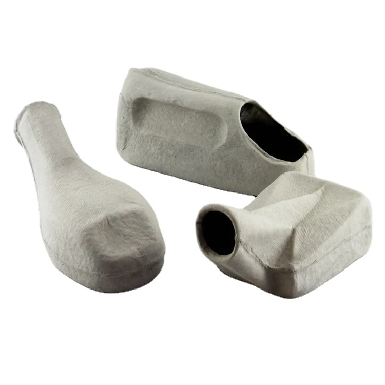 SJ Disposable Urinals ECO Friendly Biodegradable 900ml Medical Male Female Disposable Paper Pulp Urinal for Hospital