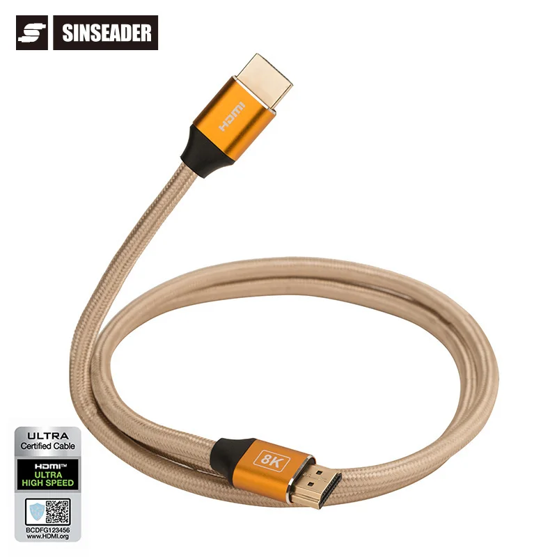 High Quality Customized 1M 1.5M 2M 3M 5M CE UL Certified 48Gbps Gold HDMI Cable