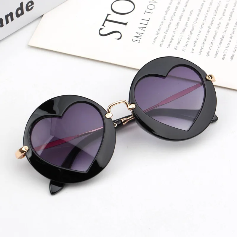 Wholesale fashion Heart shade Sunglasses Lovely Baby Glasses Boys and Girls Children Sunglasses Shades