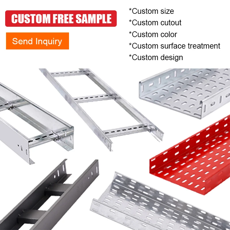 Factory Price Perforated Cable Tray Support OEM Pre-galvanized Cable Trunking System Heavy Duty Hot Dipped Galvanized Cable Tray