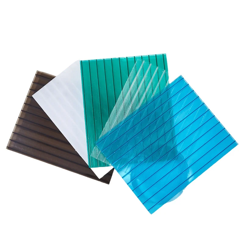 Heat Proof Twin Wall 6mm 10mm Polycarbonate Clear Roofing Sheet For Greenhouse
