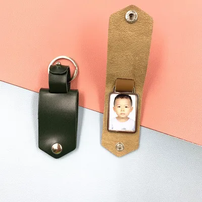 Сублимационный персонализированный брелок для фотографий из искусственной кожи ручной работы на День отца, подарок для мамы