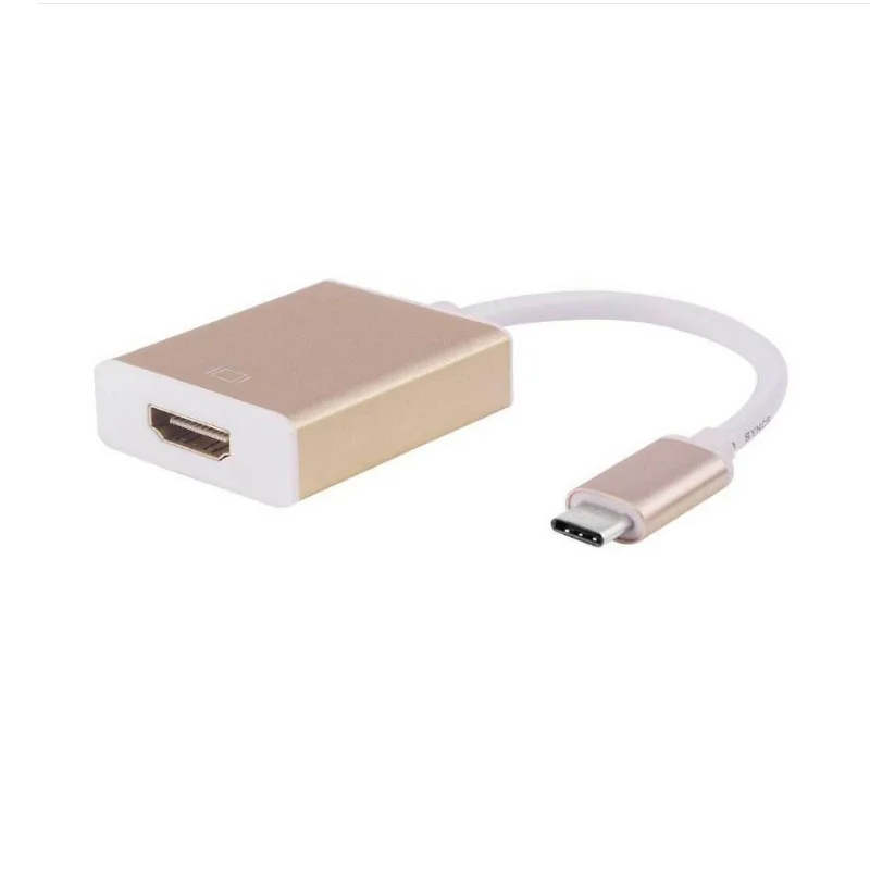 Разъем USB 3.1 Type-C «мама-HDMI», позолоченный, поддержка 1080P, 3D-кабель типа «тип-с-HDMI»