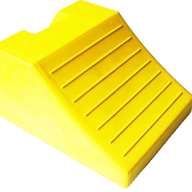 Heavy duty car equipment parking block foam urethane wheel chock  rubber parking wheel stopper car tire stopper rubber