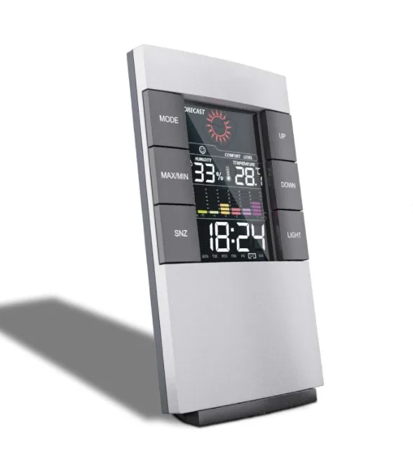 Digital  weather  alarm clock    with large display electronic clock home decor accessories